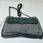Classic Houndstooth Leather Purse New Gray Photo 2