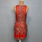 RANIA’S Collection Elegant Red Embellished Dress with Scarf Size 10 NWT Photo 8
