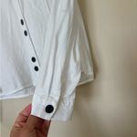 ZARA  White Button Down Shirt with Notched Collar Photo 3