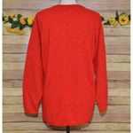 Vintage Carly Blake Ladies XL Christmas Red Sparkly Pullover Sweater Holidays Photo 3