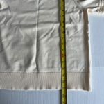 BEARPAW  Sz L Crochet Short Sleeve‎ Crewneck Top Blouse Cream Stretch Pullover Photo 8