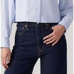 Levi's  Women's Premium 26x32 Ribcage Wide Leg Shaded View Dark Wash Photo 4