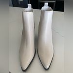 Marc Fisher NWOT Women's Matter Block Heel White Pointed Toe Booties Ankle Boots Photo 7