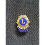 10k(?) Gold Lions Club Hat Lapel Pin Zone Chairman 1966 Photo 2