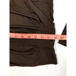 Hugo Boss Shawl V- Neck Top Women L Chocolate Retro Business Party Timeless Boho Photo 11