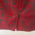 Talbots  Red Jacquard Brocade Pencil Skirt 10 Preppy Office Holiday Party Glam Photo 4