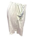 Adonna Lounge Set Green Ribbed Tank Top Shorts Navy Embroidery Size Large Photo 11