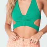 Edikted Green Butterfly Tie Top Photo 0