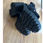 Steve Madden Madden NYC Black Platform Sandals Size 7 Photo 5