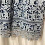 Gianni Bini Gianna Bini Lace Large Embroidered Vintage Light Mini Blue Dress Size S Photo 3