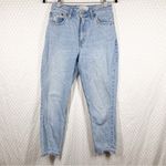 Abercrombie & Fitch Light Wash Curve Love High Rise Mom Jeans Photo 1