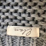 Elan Chunky Knit Cropped Vneck Sweater Grey S Photo 6