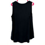 H by Halston  Essentials size Large black tank top modal spandex‎ blend Photo 1