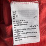 Style & Co Peasant Blouse Small Bohemian Daisy Floral Coral Embroidered‎ Hippie Summer Boho Photo 6