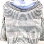 Free People  Park Slope Stripe Off Shoulder Sweater Photo 5