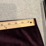 7 For All Mankind  Velvet‎ Pants Burgundy High Rise Cropped Size 30 Photo 9