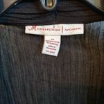 JM Collection 🖤 Ultra Lightweight Long (31”) 3/4 Ruched Sleeve Open Summer Cardigan, Plus 2X Photo 12