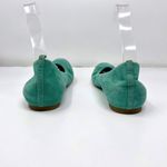 J.Crew  Blue Green Suede Round Toe Slip On Ballet Flats Photo 7