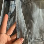 Hudson Jeans Hudson Utility Short Spring Indigo Blue Lyocell Denim Belt Tie Waist NWT Size 24 Photo 3