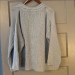 BCBGMAXAZRIA BCBG blue wool v neck oversized sweater Photo 7