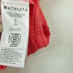 Athleta {S} Playa Linen Tie Top Passionfruit Coral Photo 9