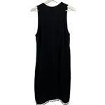 Ivy Jane  Women’s Size S Tunic Top Shirt Blouse Hi Low Pom Pom Trim Shell Black Photo 1