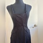 Anthropologie  NEW WITH TAGS Cotton Bib Overall Midi‎ Dress 8 boho minimalist Photo 3