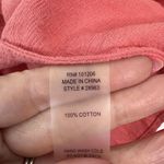 Soft Surroundings  Size L Tunic Shirt Ocean Orange Ombré Button Up Long Sleeve Photo 10