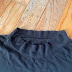 black mock neck long sleeve top Size M Photo 5