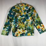 Alfred Dunner  Tropical Floral Jacket - Green, Yellow, Blue Photo 10