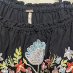 Free People  Mini Dress SP Fleur Du Jour Black Off Shoulder Embroidered Photo 1