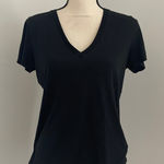J.Crew VNeck Supima Cotton TShirt Small Basic Essential Minimalist Clean Girl Photo 0