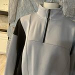 Sports Illustrated Arctic Gray Cropped Long Sleeve Quarter Zip Pullover Photo 3