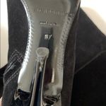 Burberry  Black suede boots heels 37 7 Italy Zipper C Photos for best description Photo 6