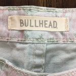 Bullhead Faded Roses Green/Pink Short Denim Shorts Size undefined Photo 1