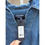 Veronica Beard NEW NWT  Denim Shift Dress Womens XS Blue Long Sleeve Mini Photo 6