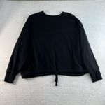 Old Navy Active XL Sweatshirt Loose Dolman Sleeve Drawstring Hem Black Jack Photo 2