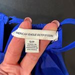 American Eagle  Halter Dress. Size XS. Royal Blue.‎ Elastic Waist Photo 3