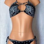 Boutique Black Bandana, Abstract, Bikini Set Photo 0