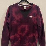 PINK - Victoria's Secret PINK Tie Dye Burgundy Sweater Photo 0