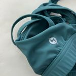 ( RARE ) POPFLEX Criss Cross Strappy Sports Bra in Teal Blue Size M Green Size M Photo 2