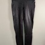 Spanx Women’s Leggings Pants Stretch Shiny Black Sz Lg 26 X 28 Mint Photo 0