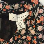 Topshop  NWT Size 8 Cut Out Tiered Layered Floral Rose Dress Corals on Black NEW! Photo 2
