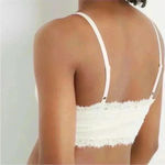 Aerie New with tags RIBBED EYELASH LACE TRIM
LONGLINE beige bralette top Photo 7