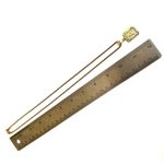 Gold tone A monogram pendant necklace Photo 7