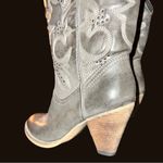 Very Volatile Very Volitile gray faux cowgirl boots! Stitched shaft & decorative studs! Photo 5