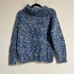 Heritage Made in Ireland Blue Knit Kid Mohair Wool Blend Sweater Size Medium Photo 0