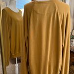 Aerie Mustard Oversized Crew Neck Sweatshirt Photo 3