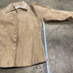 American Vintage Vintage 100% leather y2k studded button jacket Photo 4