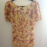 NEW STAUD Lea maxi Dress in Soleil Flower Print Yellow Size 10 Photo 7